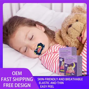 Crianças Dormem Tiras Boca Fita Para Dormir Pack De 30 De Respiração Bucal Patches Para O Melhor Nariz Para Respirar Menos Da Boca Para Respirar
