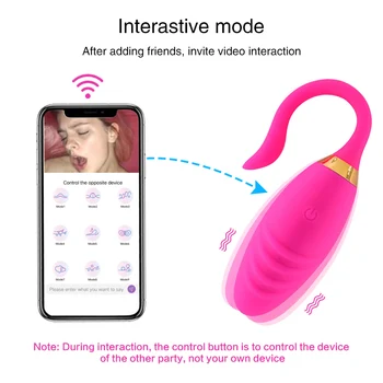 Brinquedos Para Adultos Aplicativo Controle a Vibração de Amor Ovos de Controle sem Fio do ponto G Clítoris Estimulador Vaginal Bola Masturbador Feminino Juguetes