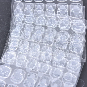 10pcs DIY Dicas de Unhas Transparente Dupla Face Auto-Adesivas de Geléia Impermeável Falso Arte de Extensão Cola Ferramenta do Navio da Gota