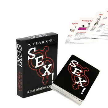 Vários Postura Sexo Cartões De Um Ano De Sexo Adulto Sexy Cartões De Jogo De Brinquedos Sexuais Para Mulheres, Homens, Casais Posição Sexual Jogos Eróticos Conjunto