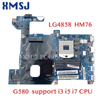 XMSJ 48.4SG06.011 48.4SG15.011 48.4SG16.011 LG4858 para Lenovo G580 laptop placa-mãe HM76 suporte i3 i5 i7 CPU, placa-mãe