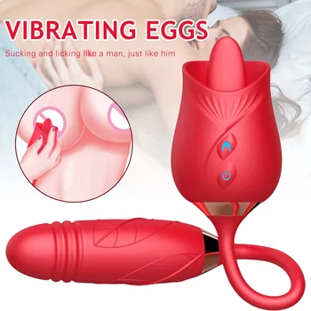 Clitóris ponto G Rosa Vibrador com Chupando & Vibração Adulto do Sexo Brinquedo Poderoso Vaginal Bola para o sexo Feminino Estimulador Vaginal Conjunto