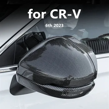 para Honda CRV CR-V 6 2023 Auto aparência modificação acessórios espelho retrovisor shell capa protetora de carbono