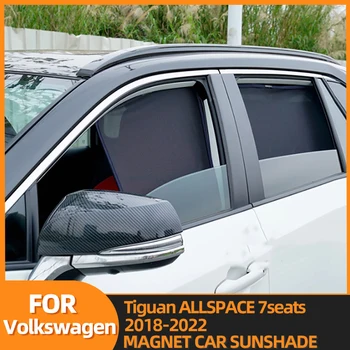 A Volkswagen VW Tiguan ALLSPACE 7seats 2016-2023 Magnético Carro pára-Sol pára-brisa Dianteiro de Cortina Traseira do Lado da Janela para proteger do Sol