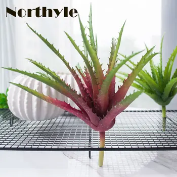 Artificial Toque Real Aloe Carnalidade Plantas Artificiais Suculentas Plantas Diy Enfeites De Natal Falso Flor Decoração De Jardim