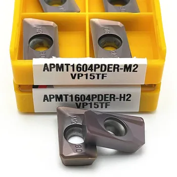 APMT1604 M2 APMT1604 H2 VP15TF carboneto de ferramenta para torneamento CNC de torneamento ferramenta APMT1604PDER de torneamento ferramenta APMT 1604