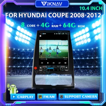 10.4 eu nch Android auto-Rádio de Navegação GPS Para Hyundai Coupe 2008-2012 Auto de Áudio de DVD Multimídia Player Gravador de Fita 2din
