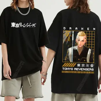 Tóquio Revengers Draken Anime T-Shirt Das Mulheres Harajuku Tee Oversize Feminina T-Shirt De Algodão Puro 2021 Mulher Japão Roupas T-Shirts