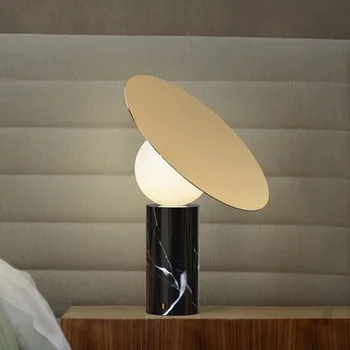 bola de vidro led lâmpada de cabeceira candeeiros de mesa para sala de estar lampara mesa noche sala de jantar sala de estar para o quarto de cama lâmpada deco