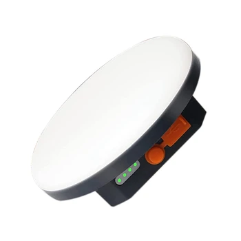 Novo Portátil LED Lanterna de Campismo, 7200Mah Tenda de Luz 30W Com Ganchos, IP65 Impermeável do Banco do Poder de Falha de Luz de Emergência