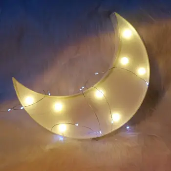 Led criativo que modela a lâmpada noite de lua luz decorativa do Natal lanterna
