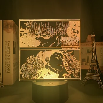 Anime Lâmpada de Jujutsu Kaisen Noite do Diodo emissor de Luz para a Decoração do Quarto da Noite da Lâmpada Jujutsu Kaisen Dom de Acrílico Neon 3d Lâmpada Dropshipping